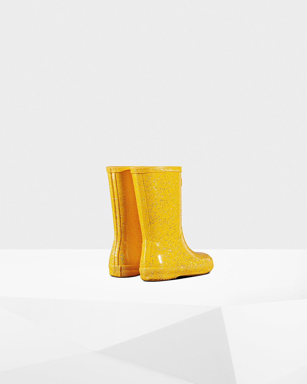 Kids Hunter Rain Boots Yellow - Original First Giant Glitter - 8702931-YK